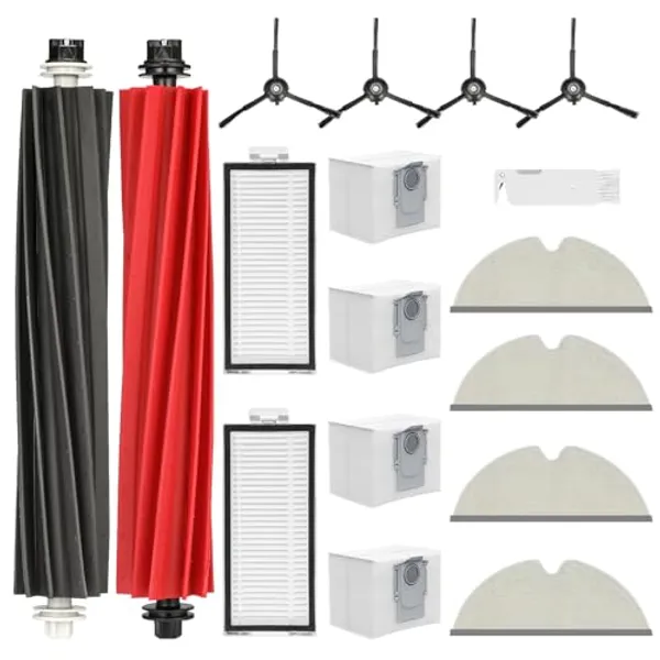 Lot de 17 accessoires pour aspirateur Roborock Q5 Pro+ / Q5 Pro / Q5 Max+/ Q8 Max+ /Q8 Max