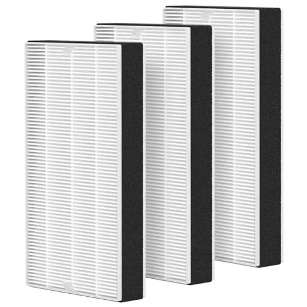 3 Pack F1 Filter Replacement for 3M Filtrete Room C01 T02 Air Purifier