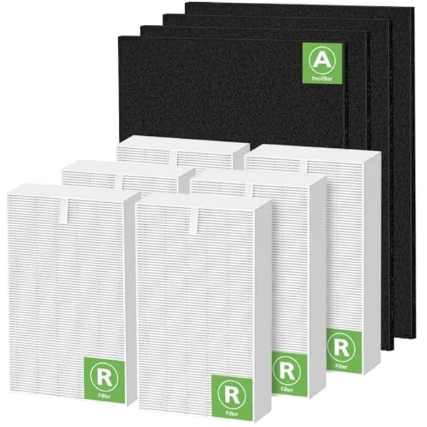 6 Pack HPA300 Filter Replacement for Honeywell Air Purifier HPA300 Series