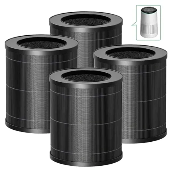 4 Pack MR2566 Filter Compatible with MERONTE & MORENTO MR2566 Air Purifier