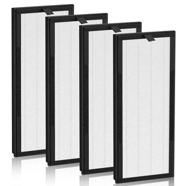 HEPA Replacement Filter for VEVA 8000 Elite Pro Series Air Purifier, 4 HEPA Filters