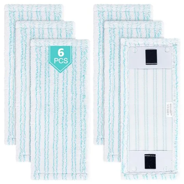 6 Pack Ersatz-Wischbezüge für Leifheit Clean Twist M Ergo Micro Duo